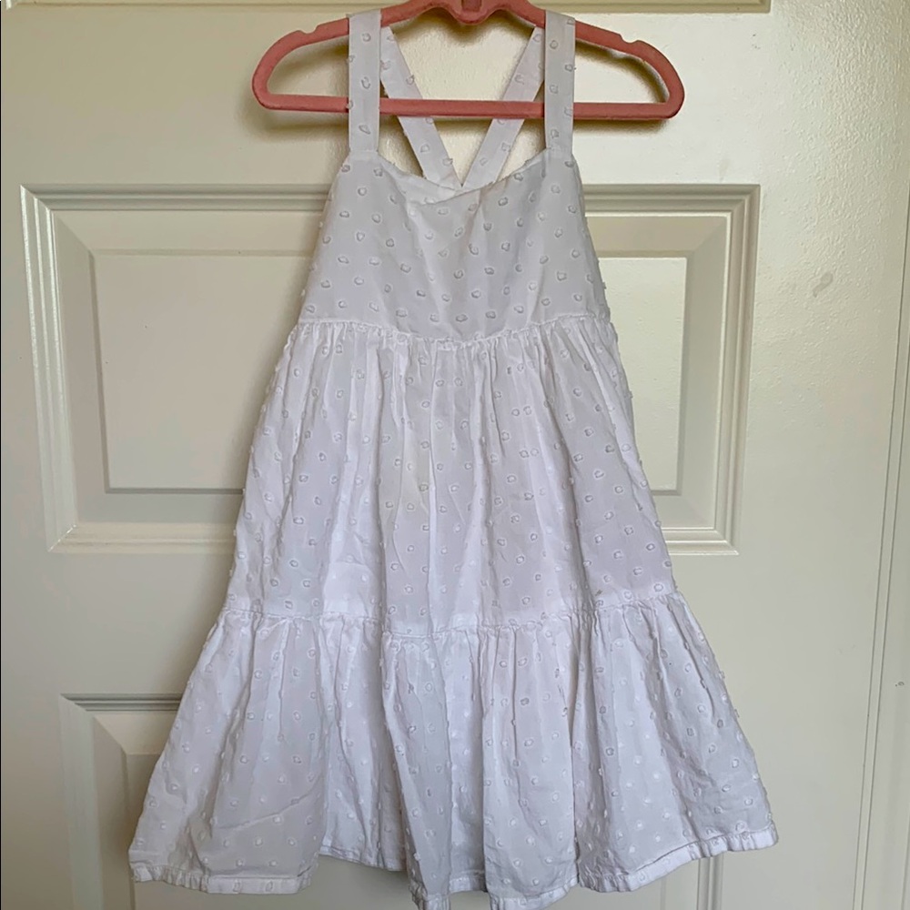 Gymboree White Tiered Halter Sundress